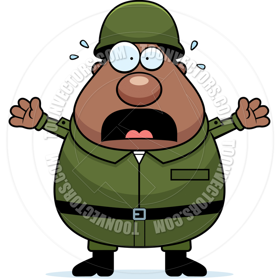 Scared Soldier By Cory Thoman   Toon Vectors Eps  6001