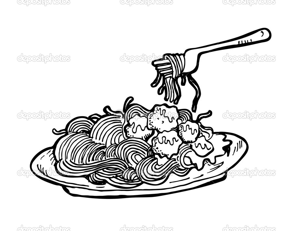 Spaghetti Doodle   Stock Vector   Mhatzapa  9560710