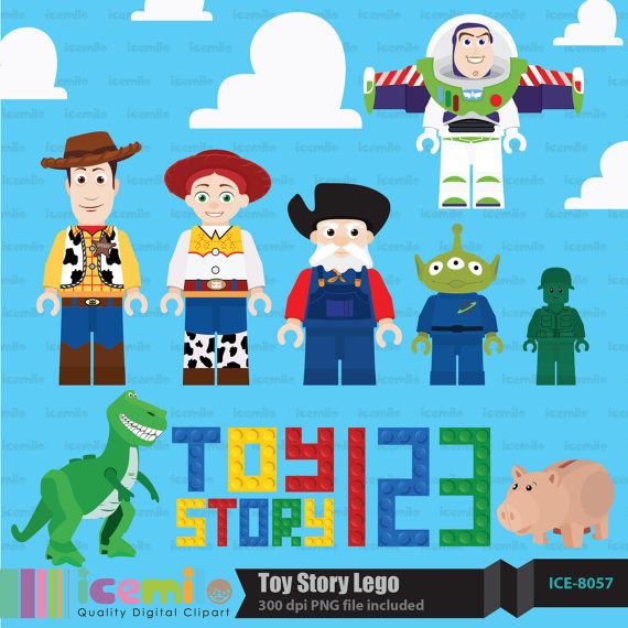 Toy Story Lego Character Digital Clipart By Icemiloclipart On Etsy  4