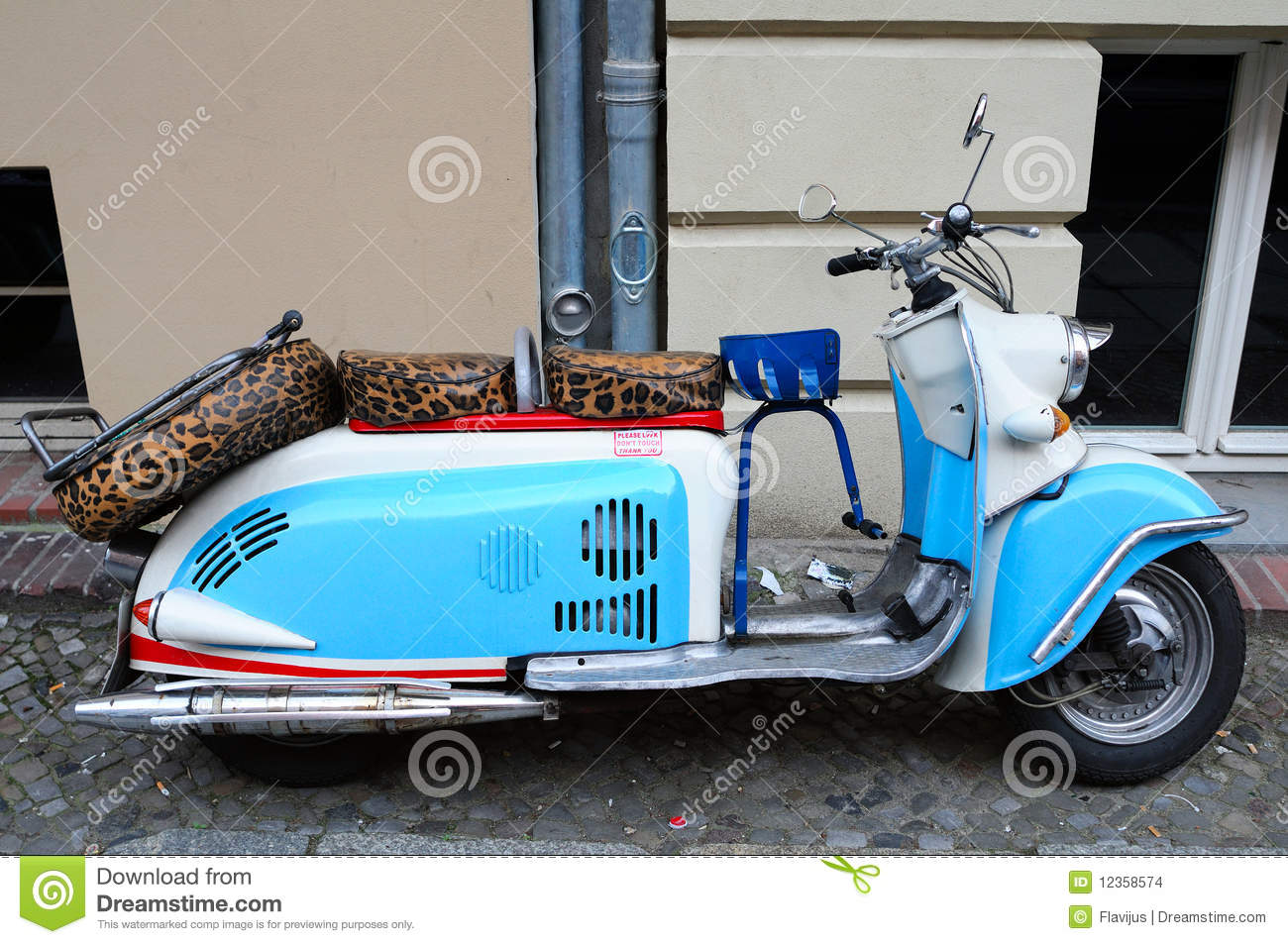 Vintage Motor Scooter Stock Images   Image  12358574