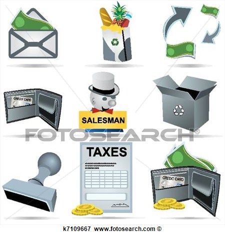 Clip Art   Accounting Icons Set 5  Fotosearch   Search Clipart