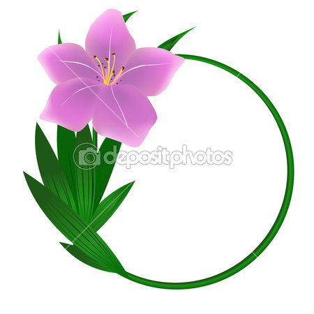 Colorful 1 Quot Is Purple Flower Borders Variety Of Border Clipart
