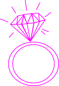 Diamond Ring  Dark Pink Clip Art At Clker Com   Vector Clip Art Online    