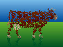 Dollar Cow Stock Vector   Image  45200143