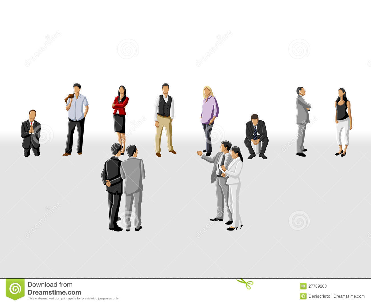     Group Of Business People Choosing The Right Person  Hiring Selection