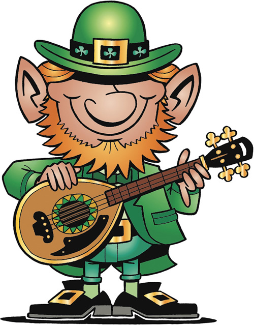 Irish Musician St Paktricks Day Clip Art