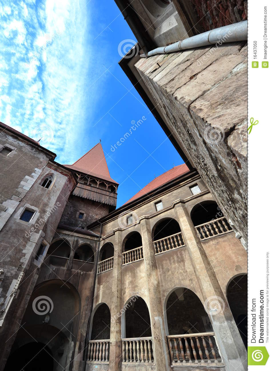 More Similar Stock Images Of   Inside The Hunedoara Castle Courtyard