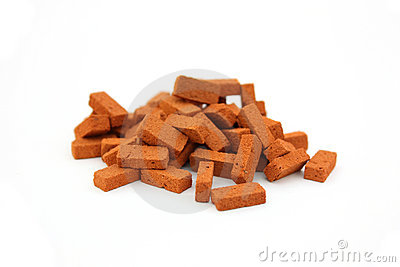 Pile Of Bricks Isolated Royalty Free Stock Images   Image  10465959
