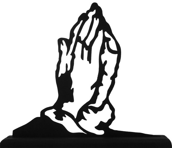 Praying Hands Silhouette   Clipart Best