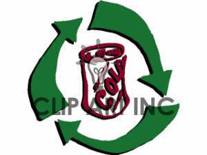 Recycle Recycled Can Cans Metal Trash Garbage Cangif Clip Art