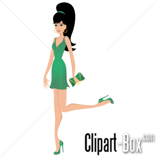 Related Fashion Girl Cliparts  