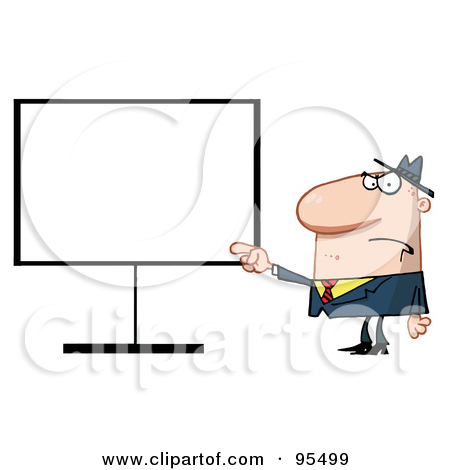 Royalty Free  Rf  Clipart Illustration Of A Scruffy Boss Holding A