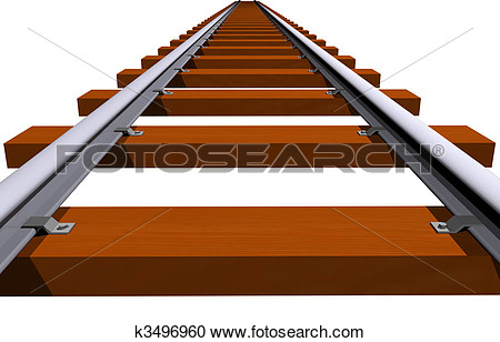 Stock Illustrations Of Railway Track Closeup K3496960   Search Clipart