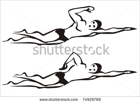 Swimmer Silhouette Stock Photos Images   Pictures   Shutterstock