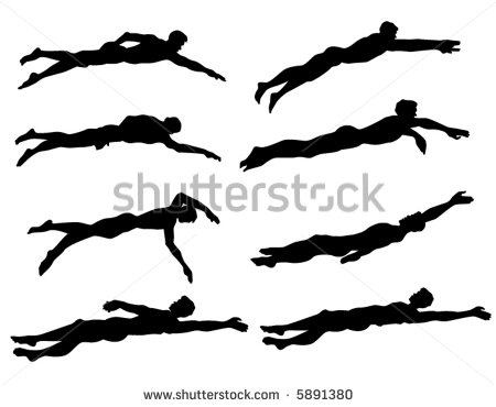 Swimming Silhouette Stock Photos Images   Pictures   Shutterstock