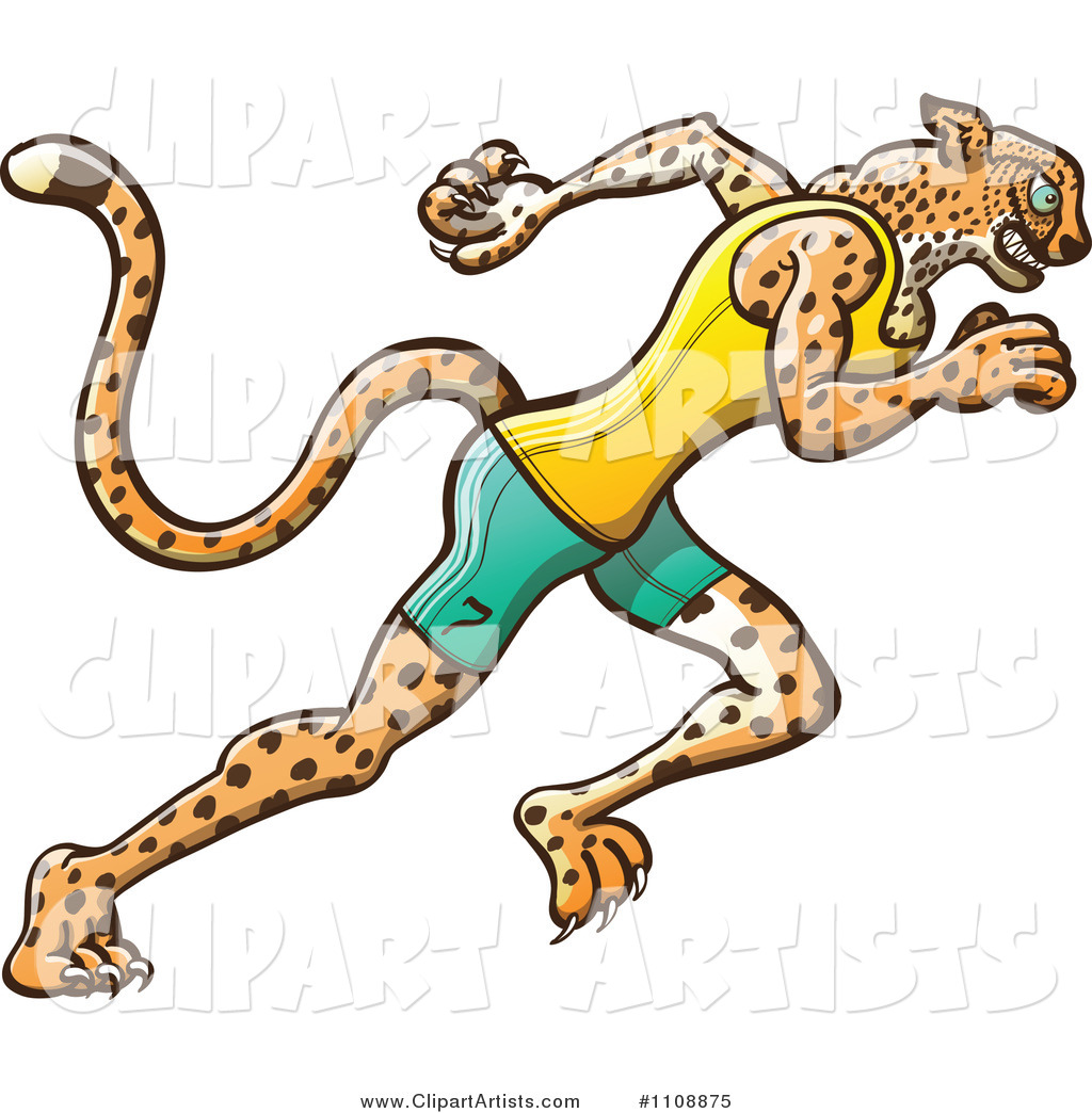 Vector  1108875   Athletic Track And Field Runner Cheetah