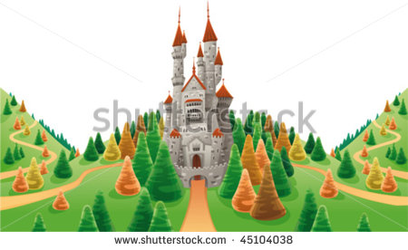 Vector Images Illustrations And Cliparts  Medieval Castle In The Land