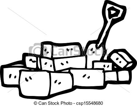 Vector Of Cartoon Pile Of Bricks Csp15548680   Search Clip Art