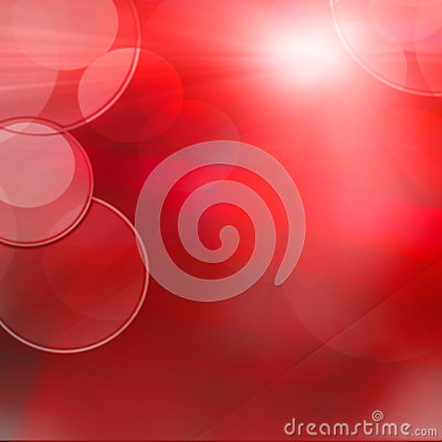 Abstract Red Flickering Lights Abstract Festive Background With Bokeh