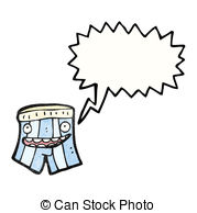 Cartoon Boxer Shorts Stock Illustration