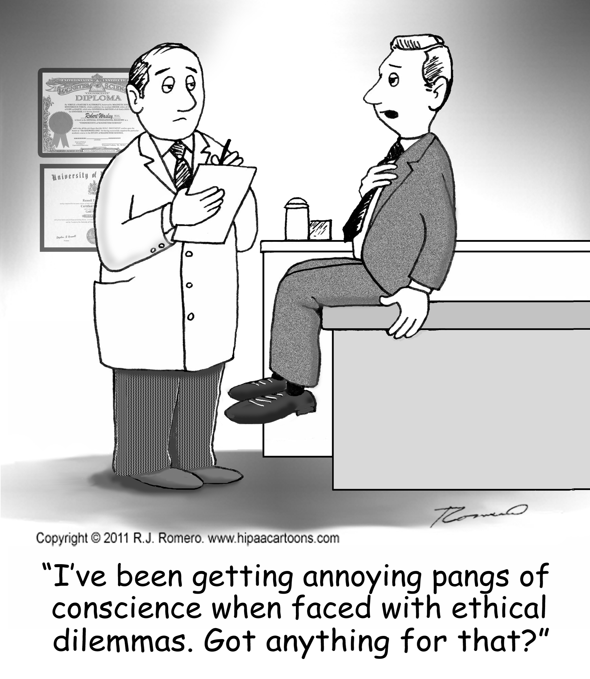 Cartoon Patient Asks Doctor To Get Rid Of Ethics E102