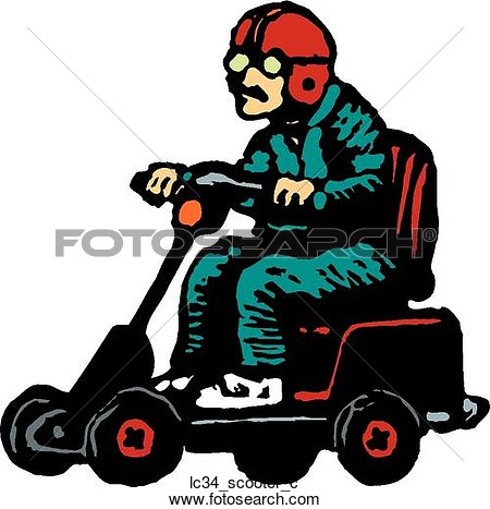 Clipart Of Scooter Lc34 C Search Illustration Clipart