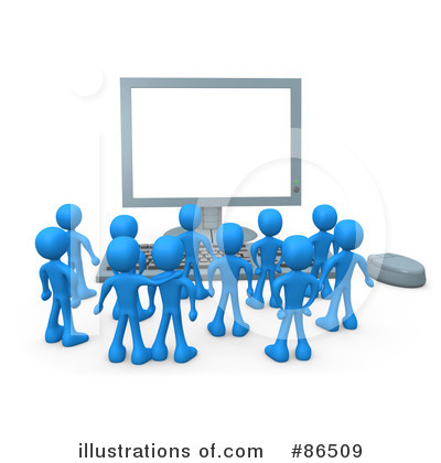 Computer Clipart  86509 By 3pod   Royalty Free  Rf  Stock