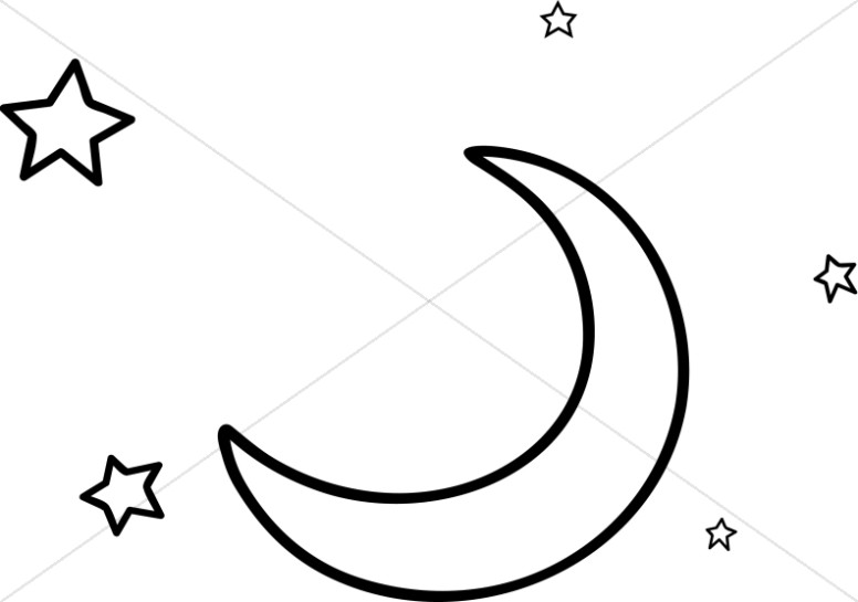 Cute Smiling Man In The Moon   Moon Clipart