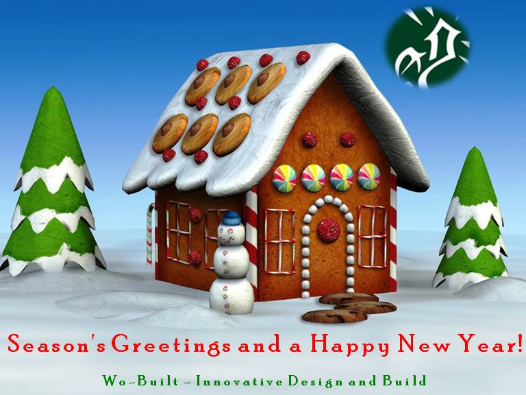     Greetings From Wo Built  Christmas Gingerbread House By Ms Clipart
