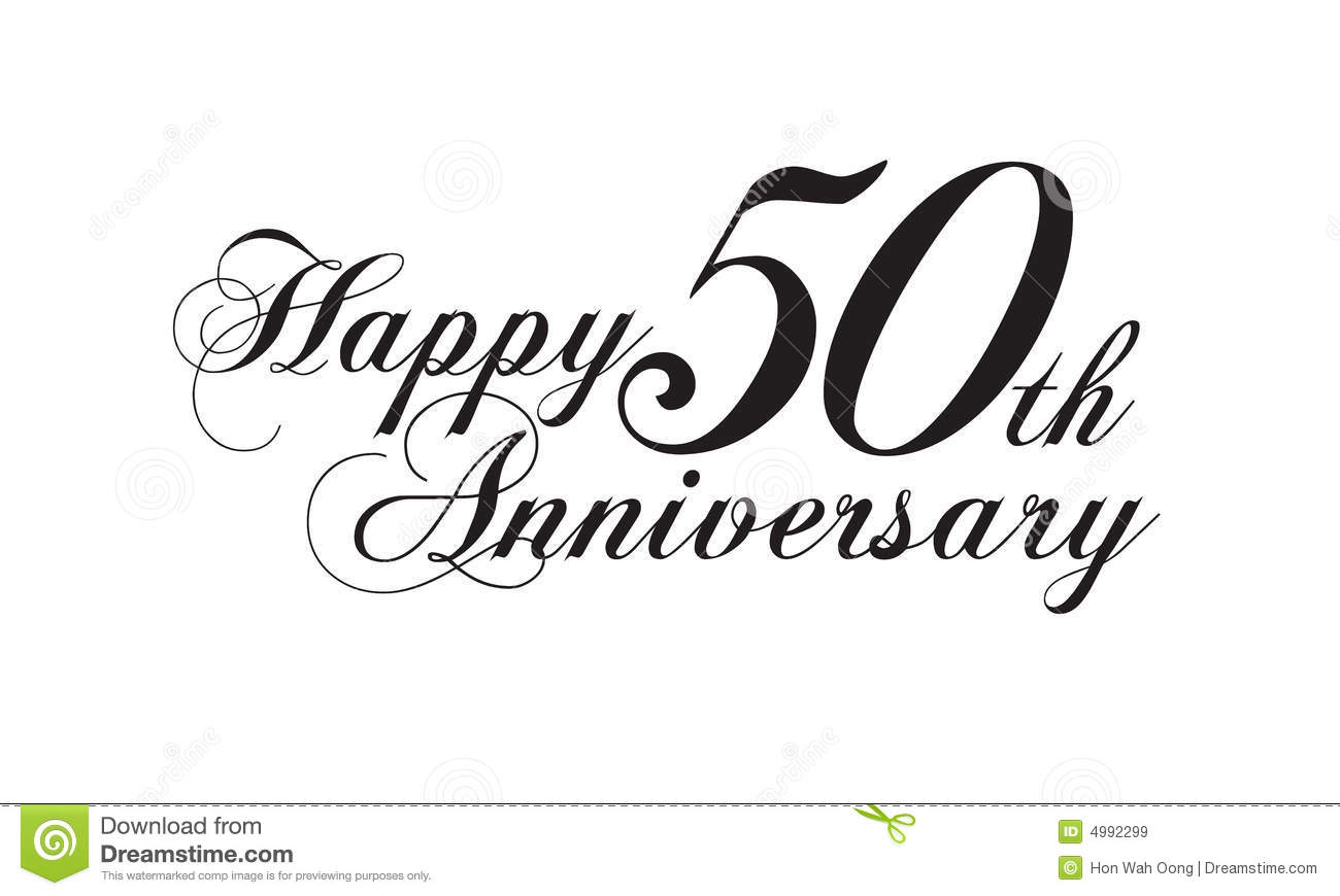 Happy 50th Wedding Anniversary Clip Art