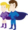 Heroes Clipart Image   A Group Of Male And Female Superheroes