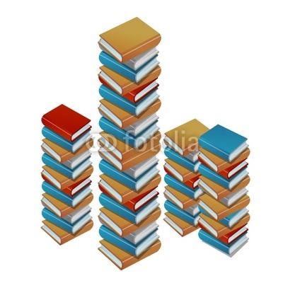 High Piles Of Books Vector Clip Art By Vectorine Royalty Free Vectors