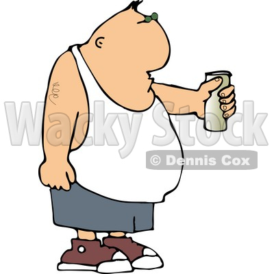 Man Holding Beer Can Clipart   Dennis Cox  4500