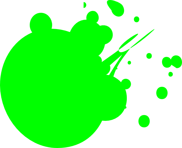Neon Green Dot Splat Clip Art At Clker Com   Vector Clip Art Online    