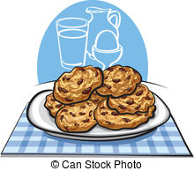 Oatmea Cookies Stock Illustration