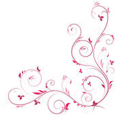 Pink Floral Corner Design Element Stock Illustrations   Gograph