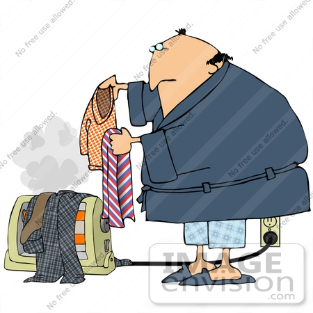 Putting On Clothes Clipart  33897 Clip Art Graphic Of A