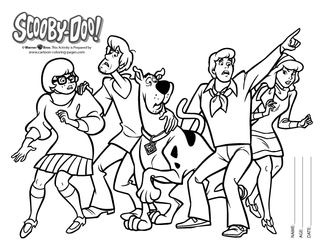 Scooby Doo Coloring Pages Free Printable Scooby Doo Coloring Pages