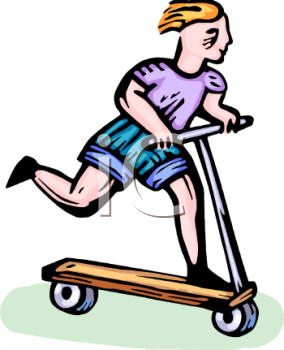 Scooter   Royalty Free Clip Art Illustration   Best Electric