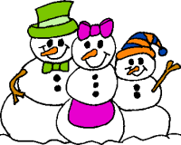 Snowman Clipart Family