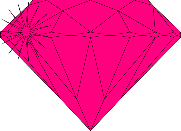 Sparkling Diamond Clipart Png Pink Diamond Sparkle Clip Art