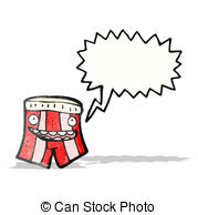 Talking Boxer Shorts Cartoon Stock Illustration