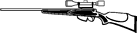 Vector Art Clip Art Gun Hunting Rifle Scope Weapon