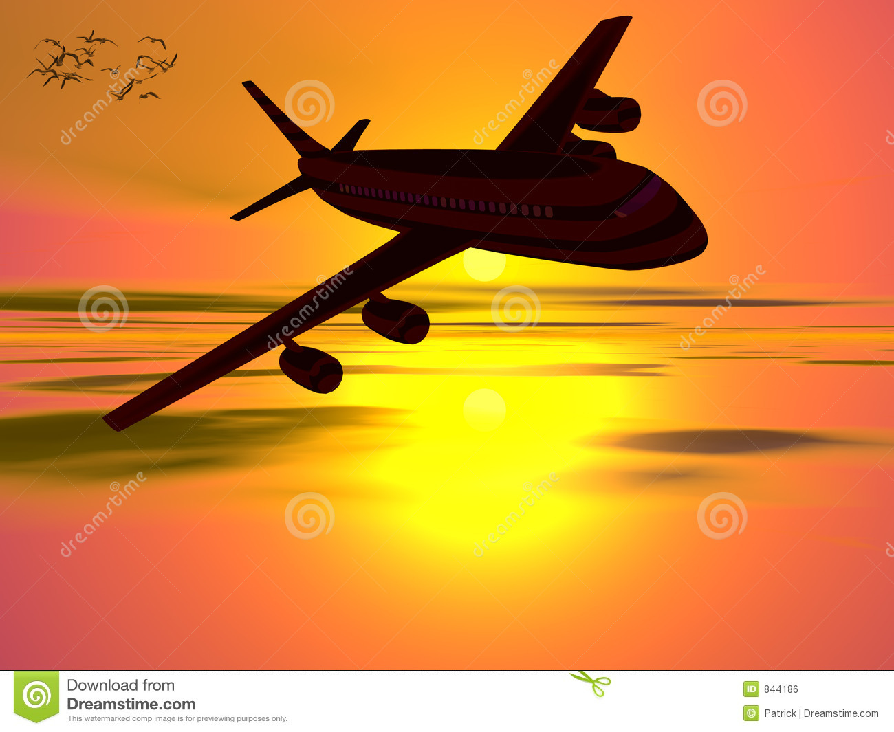 Airplane Going On Vacation  Royalty Free Stock Image   Image  844186