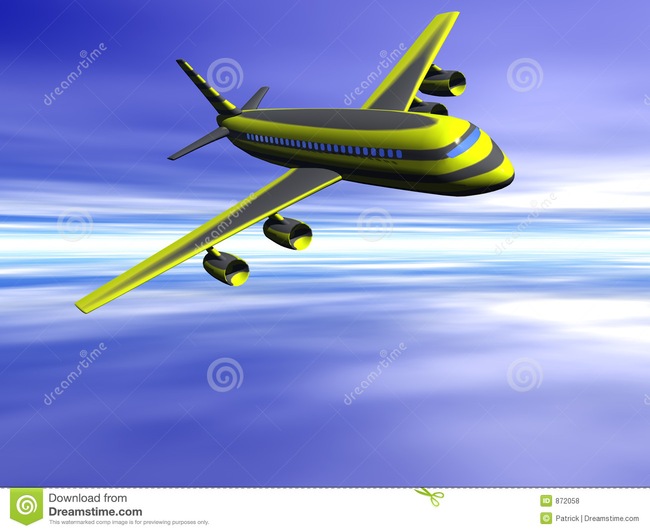 Airplane Going On Vacation  Royalty Free Stock Photos   Image  872058