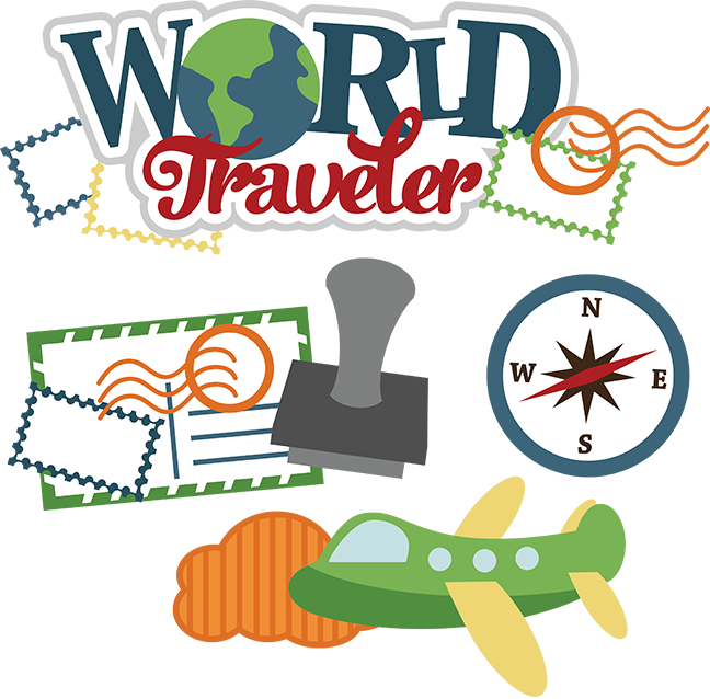 Airplane Vacation Clipart World Traveler Svg Vacation