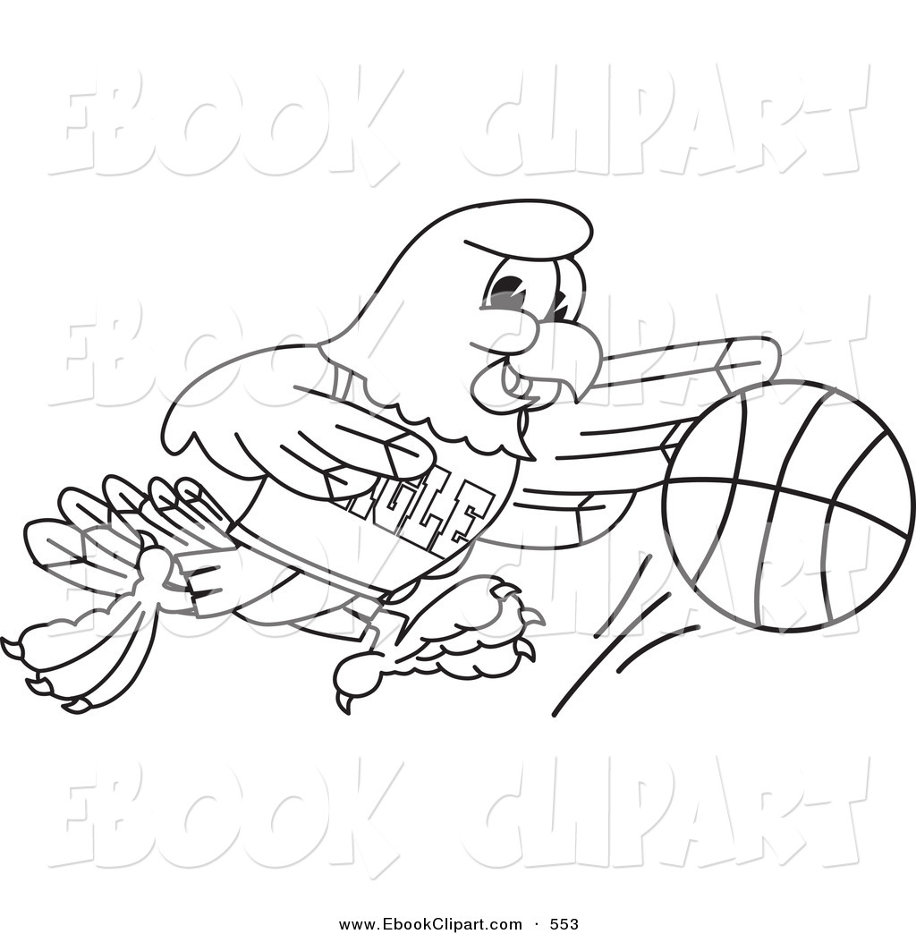 Black And White Ball With Eagles Basketball Text   Black Cat Picture