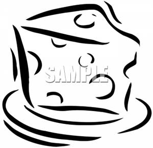 Cheese Clipart Black And White Black And White Slice Swiss Cheese