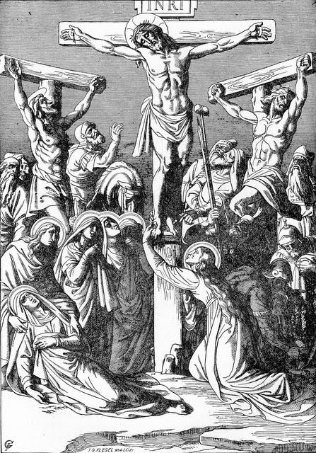Coloring Page Black And White Picture  Of Jesus Christ Crucifixion On