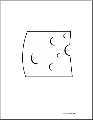 Coloring Page  Swiss Cheese   Preview 1